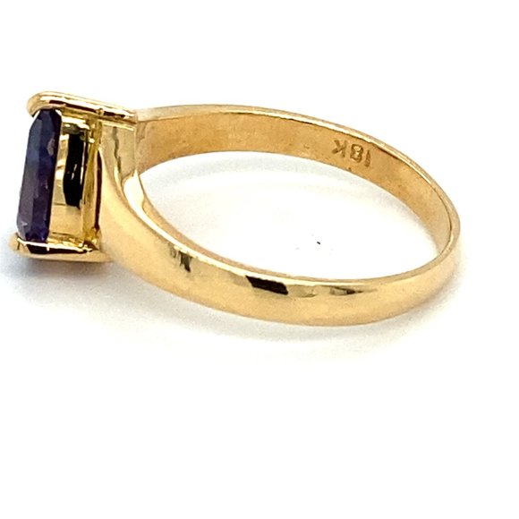 GIA Certified Color Change Sapphire 1.46ct 18KRing - Picture 6 of 8